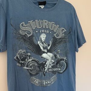 Sturgis 2018 Harley-Davidson Blue Graphic Tee